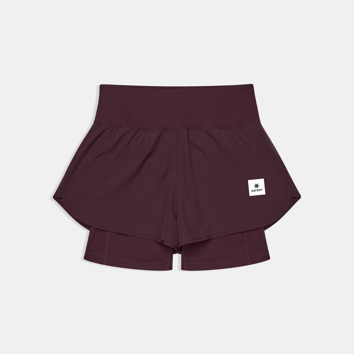 Saysky 2 in 1 Pace Shorts 3'' Burgundy 512 SW40002