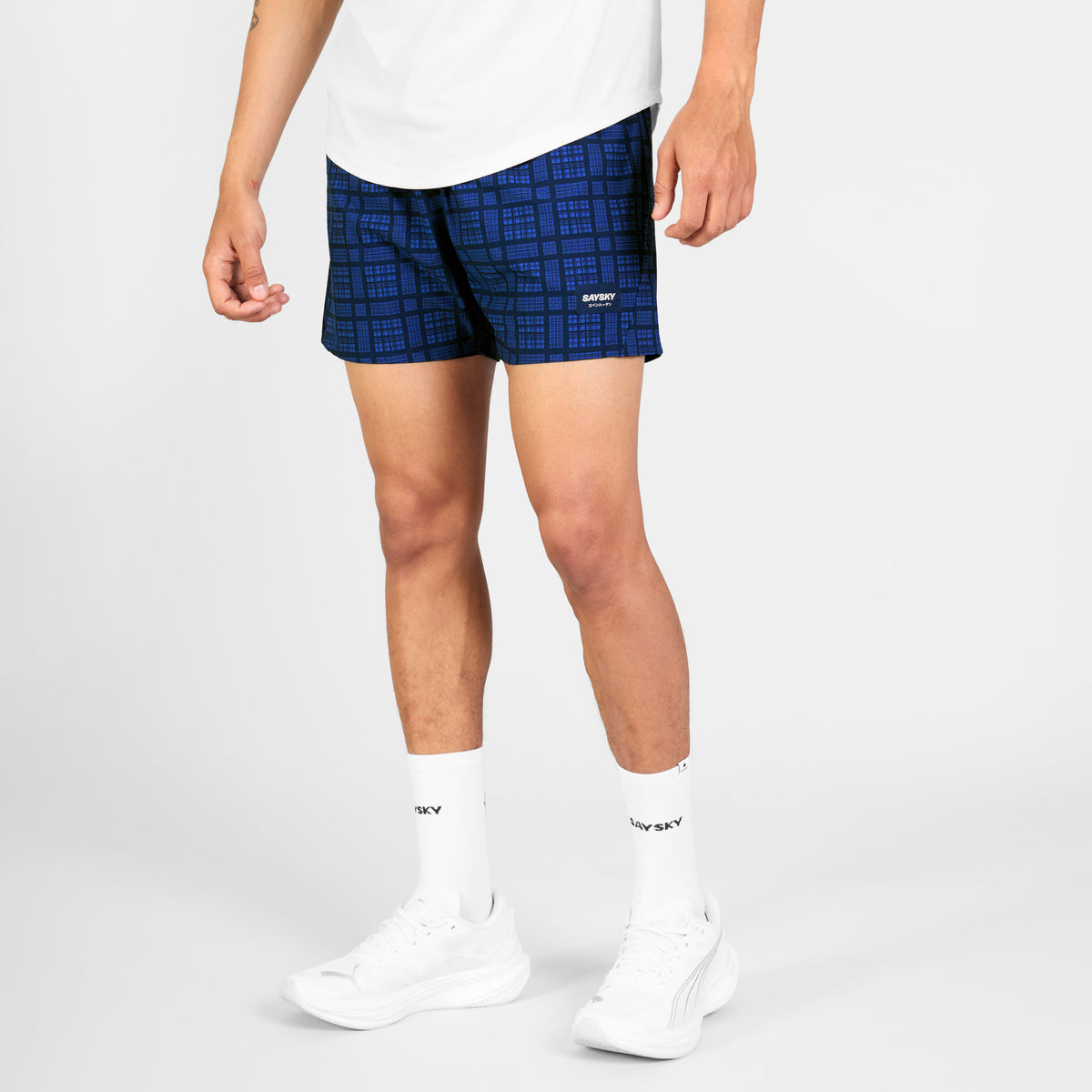 Saysky Pace Shorts 5'' Blue Checker 1077 SM40017