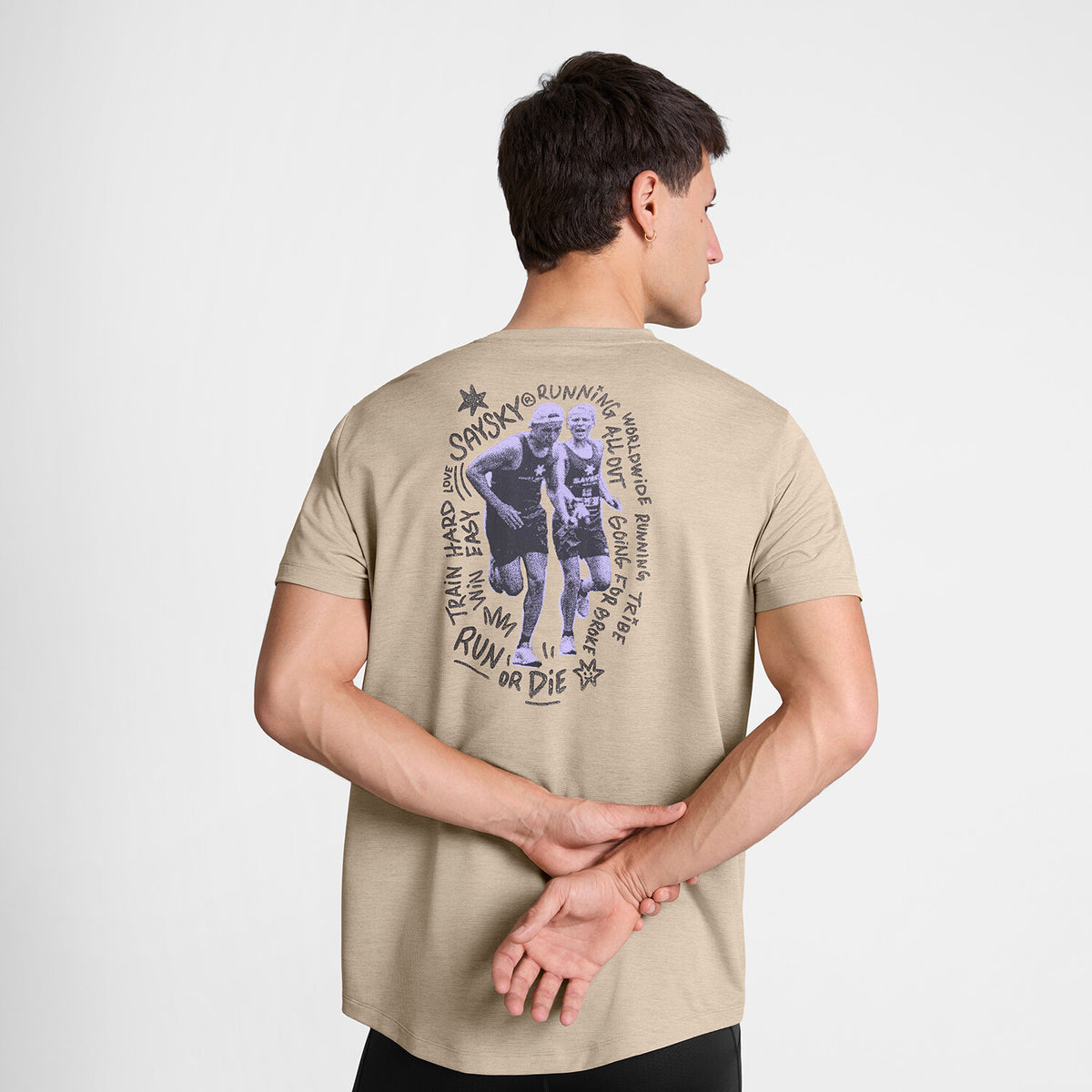 Saysky Statement Combat Pro T-Shirt Sand 8001 SM25039