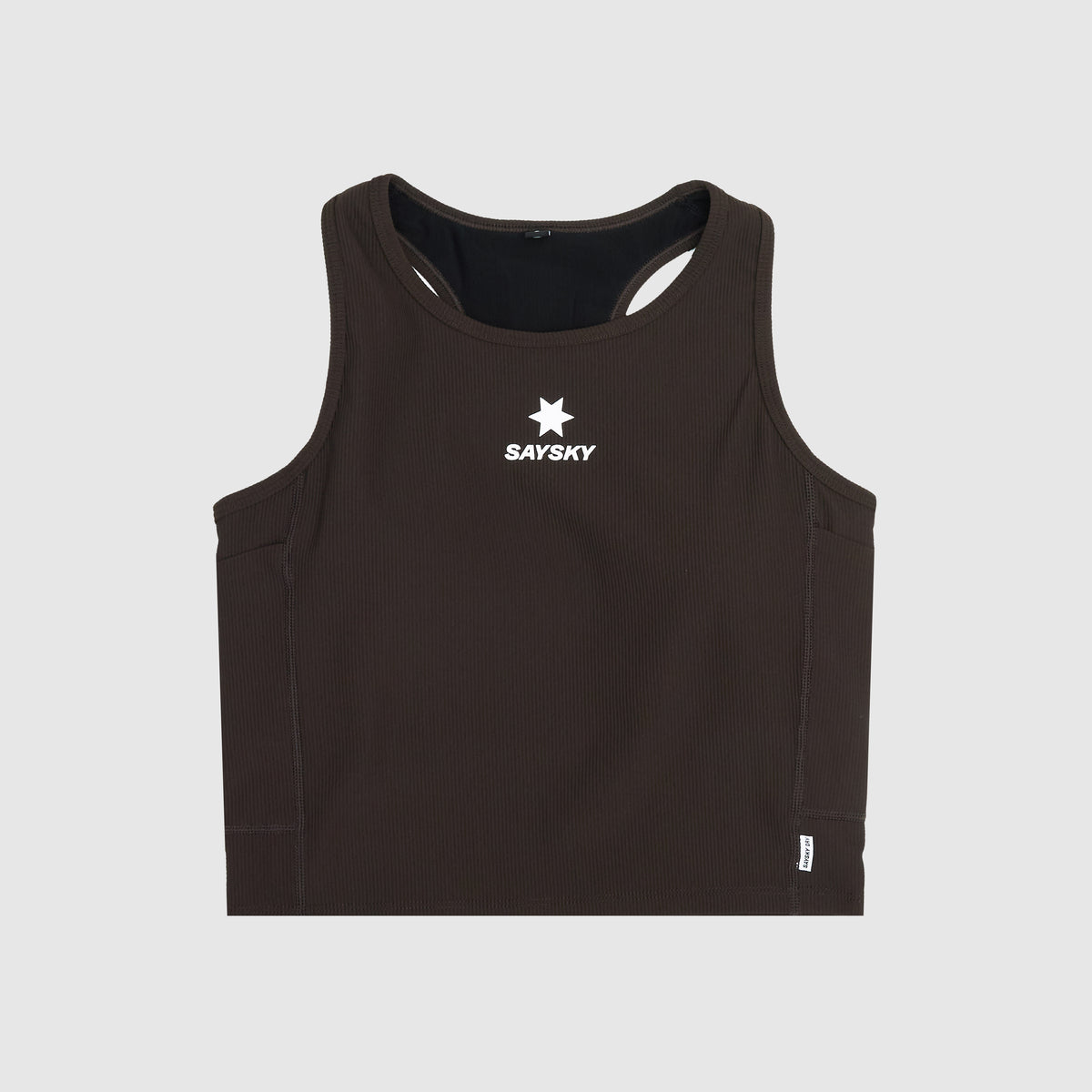 Saysky Combat Rib Crop Top Coffee 712 SW30005