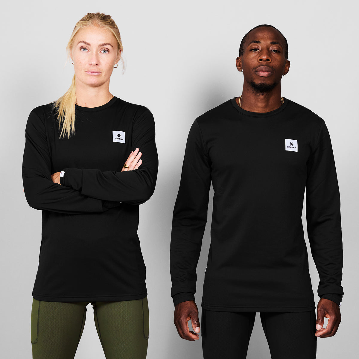 SAYSKY Flow Base Layer Long Sleeve LONG SLEEVES 901 - BLACK