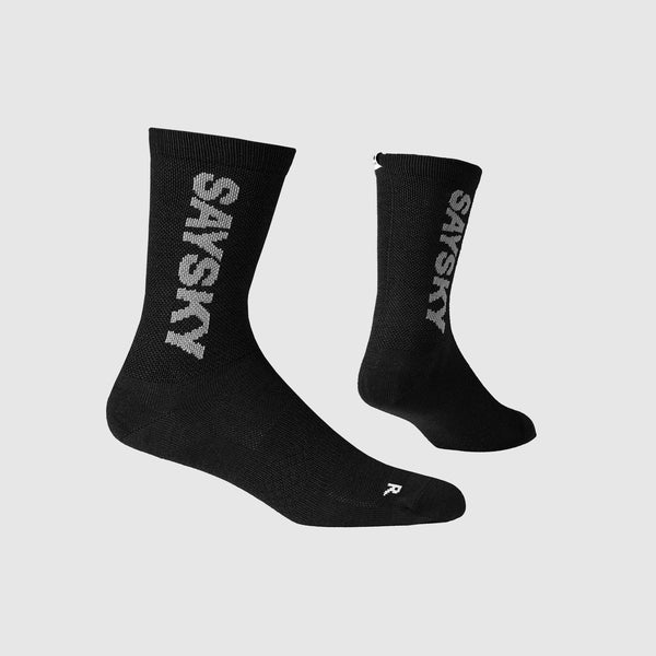 SAYSKY Logo High Merino Socks SOCKS BLACK