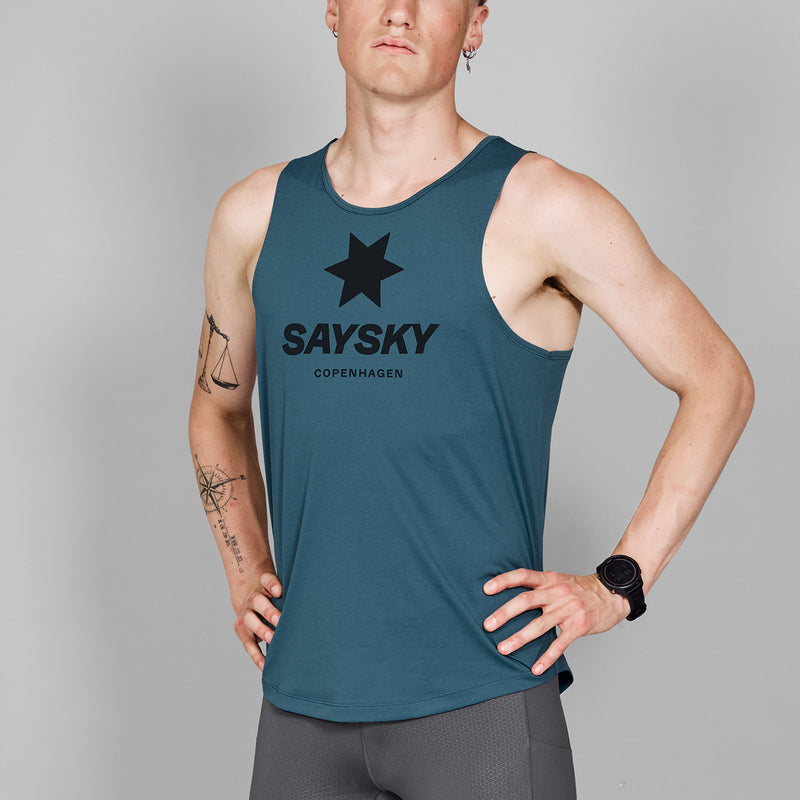 SAYSKY Logo Combat Singlet SINGLETS 2008 - BLUE