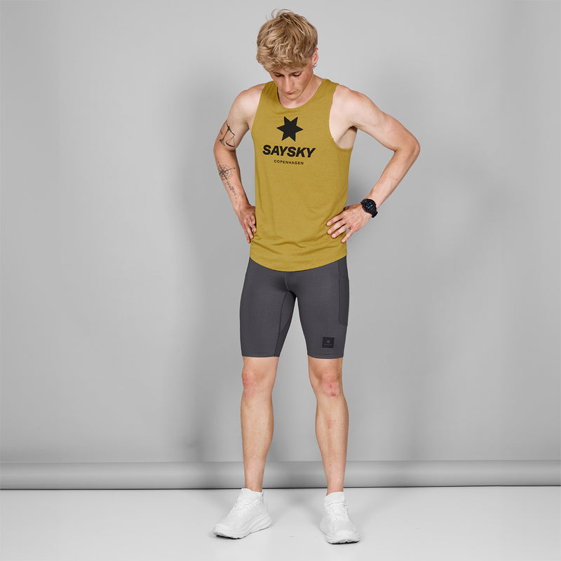 SAYSKY Logo Combat Singlet SINGLETS 4006 - YELLOW MELANGE