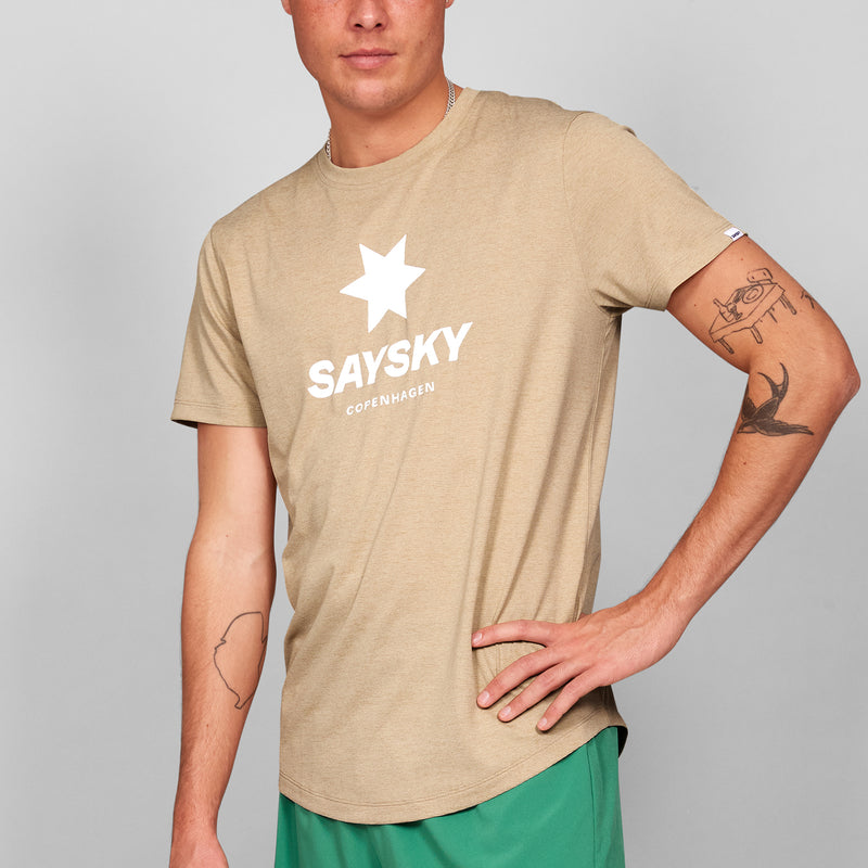 SAYSKY Logo Combat T-shirt T-SHIRTS 8001 - SAND