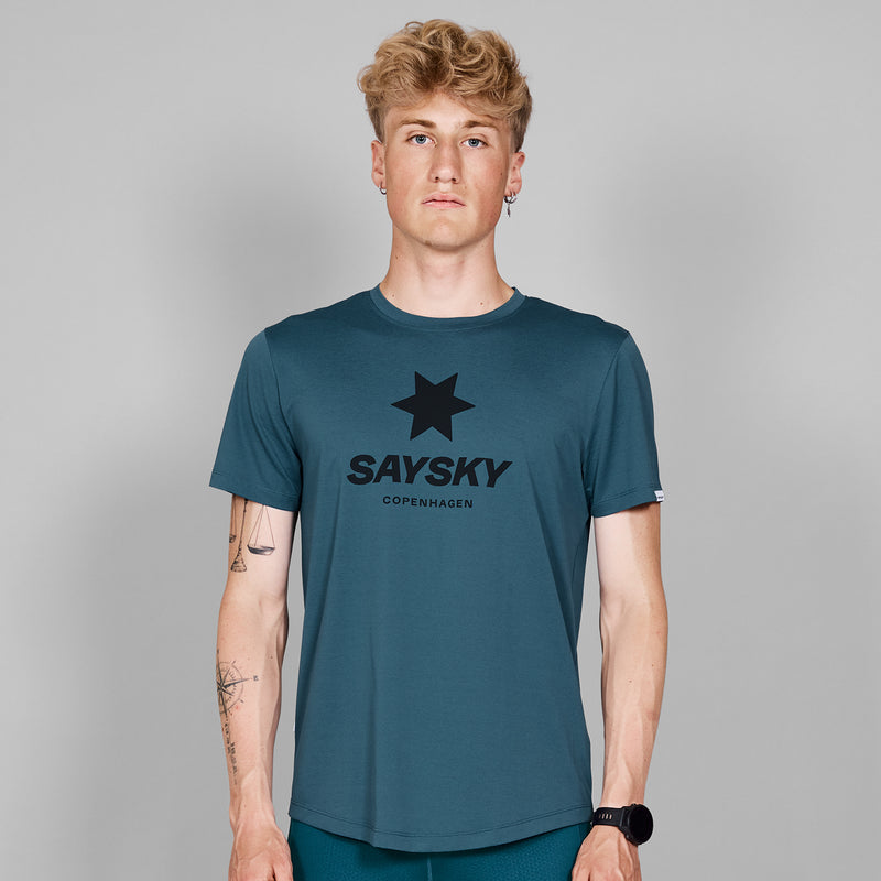 SAYSKY Logo Combat T-shirt T-SHIRTS 2008 - BLUE