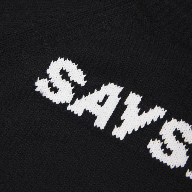 SAYSKY Logo Knitted Crew Neck SWEATSHIRTS 901 - BLACK