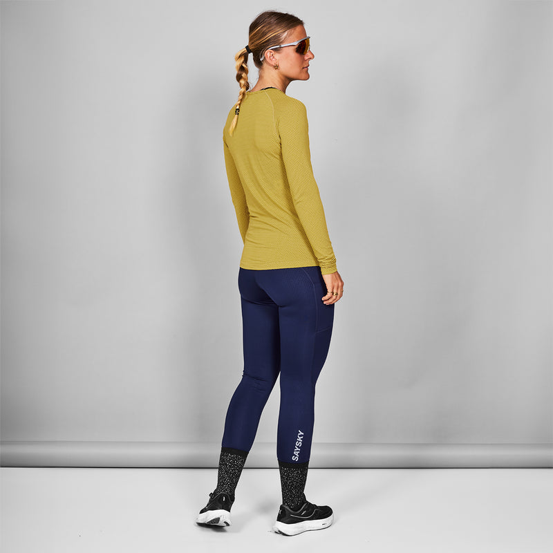 SAYSKY Mesh Base Layer Long Sleeve LONG SLEEVES 409 - YELLOW