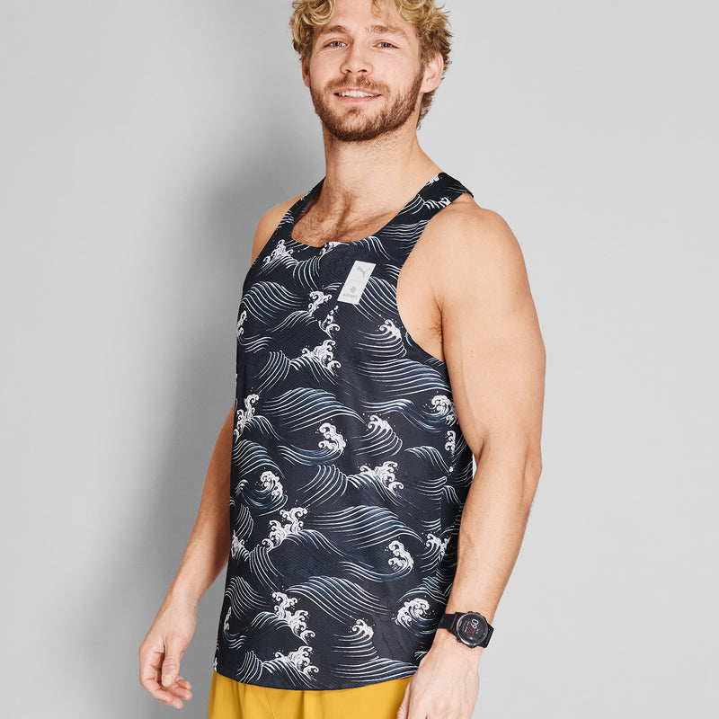 SAYSKY PUMA X SAYSKY SINGLET SINGLETS 1013 - BLUE AOP