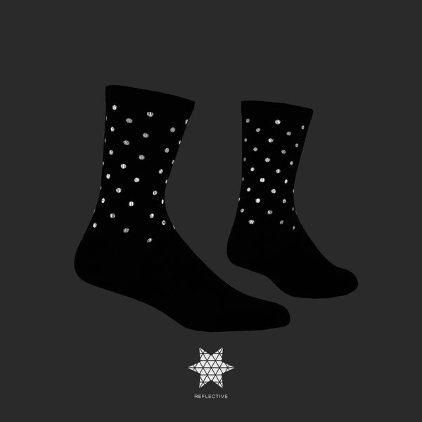 SAYSKY Reflective High Combat Socks 300 SOCKS 901 - BLACK